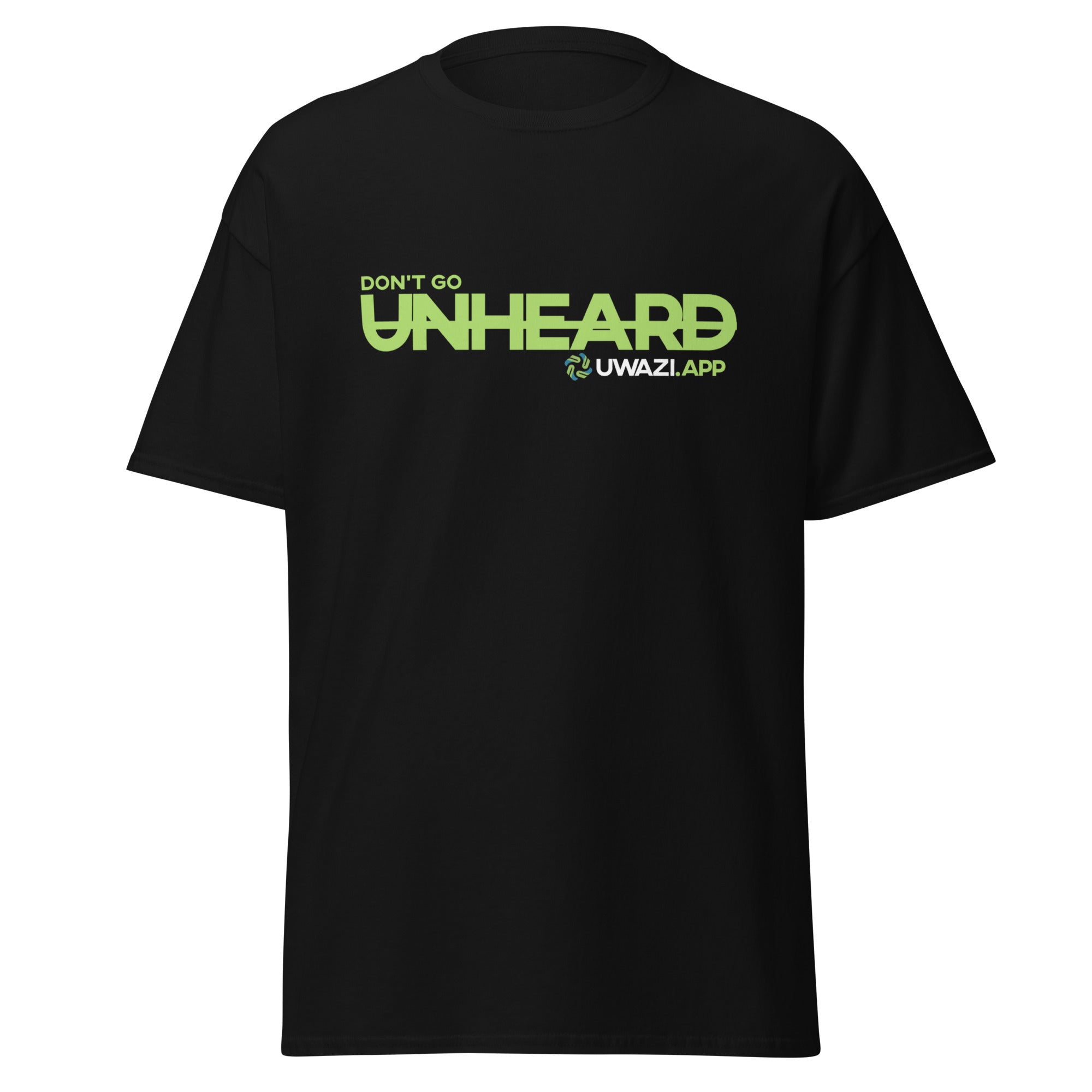 DGU Essentials Tee — black UWAZI shirt
